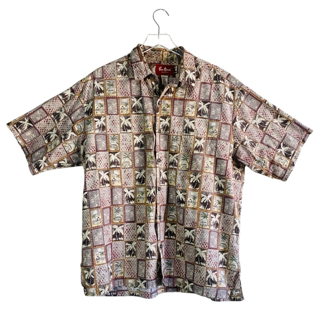 Pau Hana Tropical Hawaiian Short Sleeve Button Up Shirt Size XL
